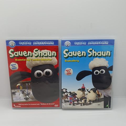 Sauen Shaun Snøballkrig og Badetid. Dvd