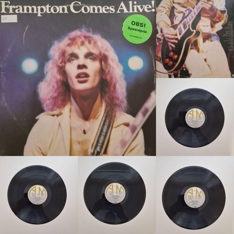 FRAMPTON COMES ALIVE 1976 - VINTAGE/RETRO LP-VINYL DOBBEL (ALBUM)
