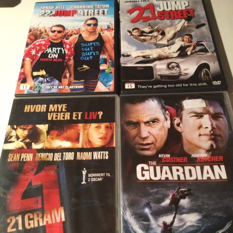 Guardian - 21 Gram - 21 jump Street - 22 Jump Street.  - Snake on a Plane