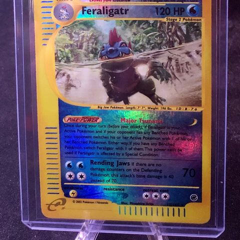 Pokemon Feraligatr Reverse Holo 47/165 - Expedition 2002 Tilstand NM-