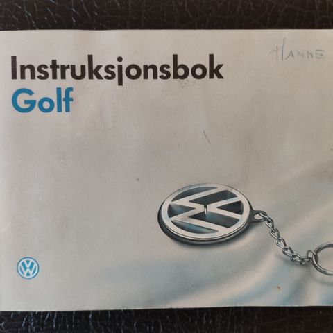 Instruksbok på norsk til Golf 3   kr 200.00  + frakt