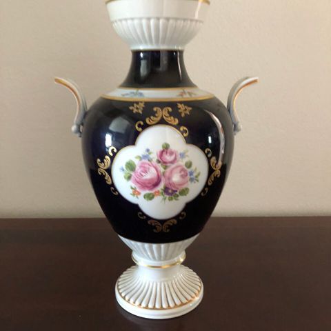 Wallendorfer 1764-  Urne/vase i type Meissen - ekte kobolt