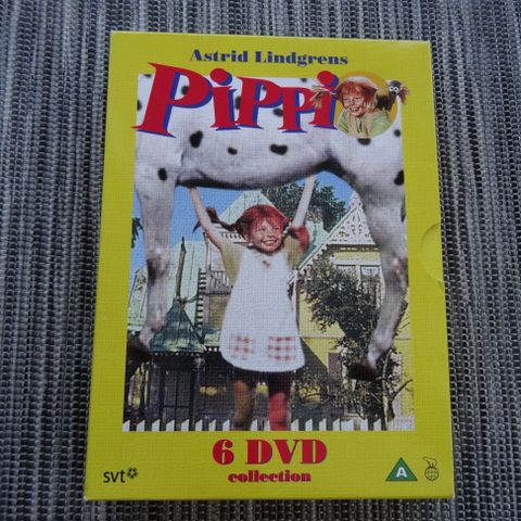 Pippi Langstrøme samleboks på 6 DVDer