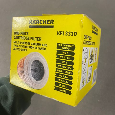Nytt Kärcher one piece cartridge multipurpose filter (for vått og tørt)