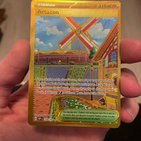Pokemon kort - Artazon 229/197 Gold secret rare