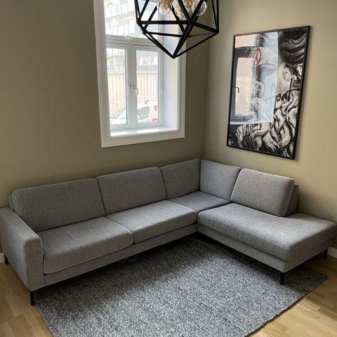 Vilmers Nordic hjørnesofa - lite og pent brukt sofa fra Bohus, nypris 35.000