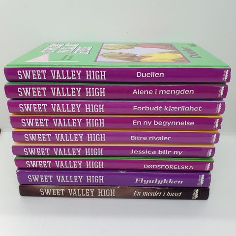 9 stk Sweet Valley High bøker. Francine Pascal's