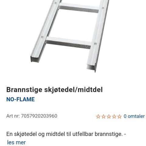 Brannstige skjøtedel