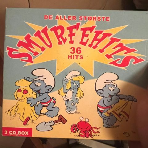 De aller største smurfehits - 36 hits - 3CD