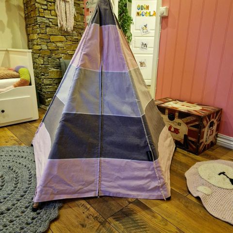Roommate grå og rosa telt