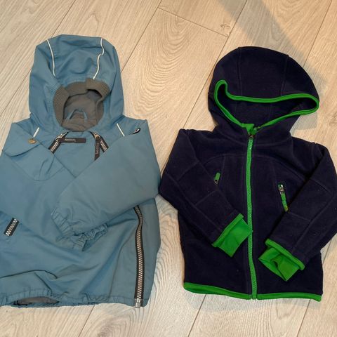 jakke og fleece str 92