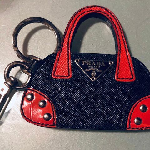 Prada veske charm nøkkelholder vintage