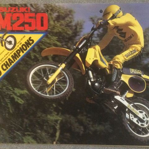 Suzuki RM 250 cross brosjyre 1983