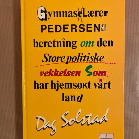 Dag Solstad «Gymnaslærer Pedersen…»