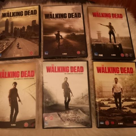 The walking dead sesong 1-6 på dvd 😊