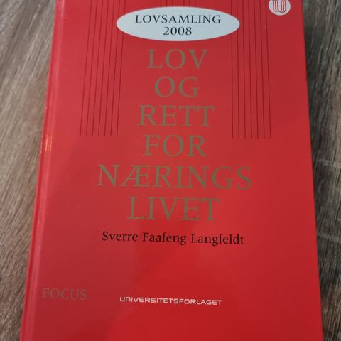 Lov og rett for næringslivet2008