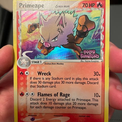 Pokemon kort - Primeape 50/110 Holo Stamped