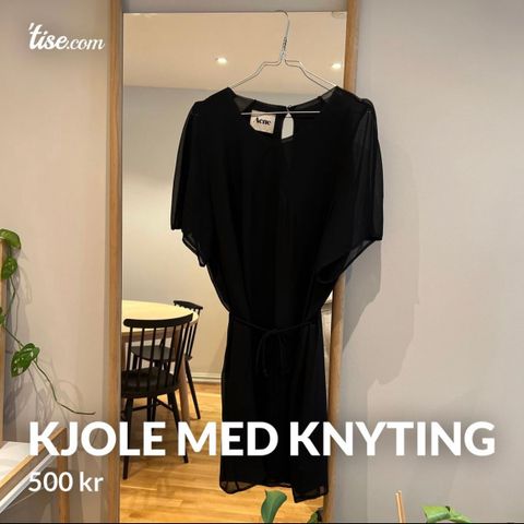 Kjole med knyting