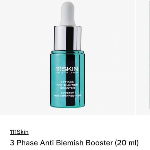 111 skin 3 phase anti blemish booster