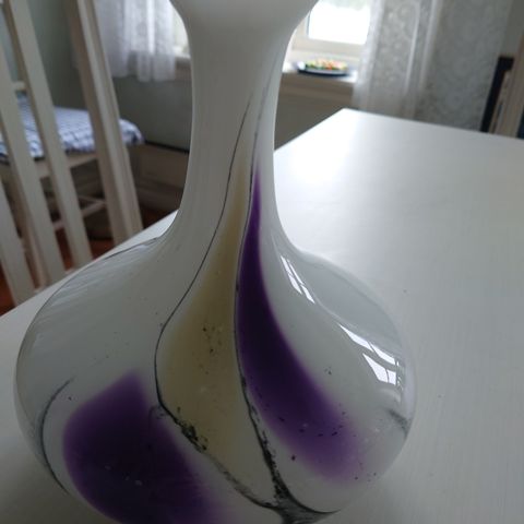 Munnblåste glass kunst vase av Hans Jurgen Richarlz
