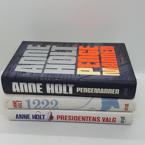 3 stk Anne Holt bøker