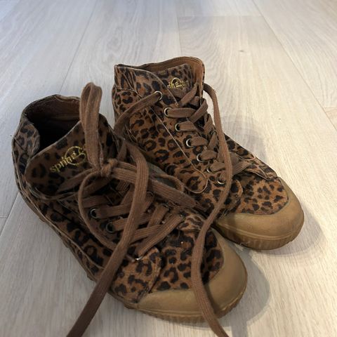 Leopard sko fra spring court str 37