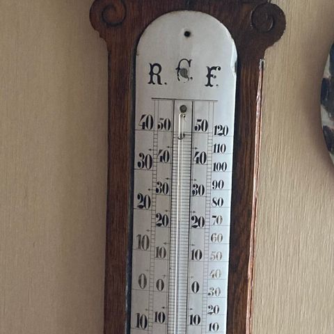 Antikk værstasjon / vegg termometer