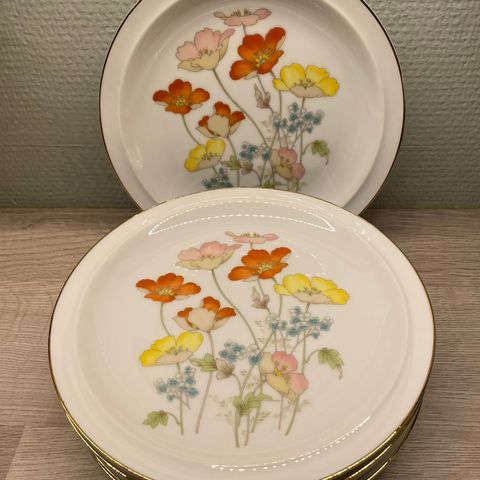 Vintage Fancy florals collection asjetter fra Japan x6
