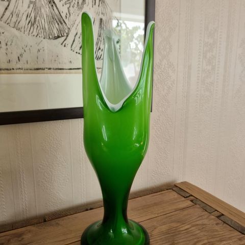 Herlig Murrano vase. 70 - tallet!