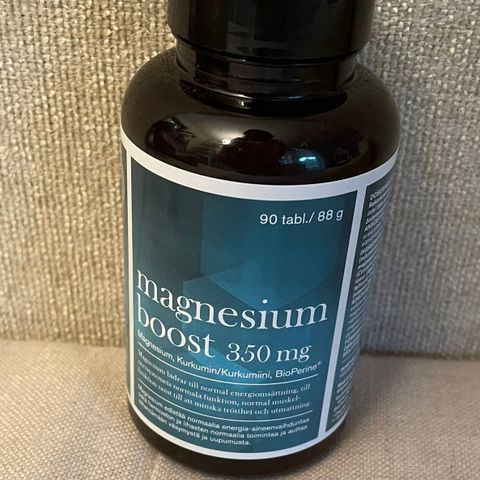 Magnesium Boost 350 mg fra Life selges 149kr.