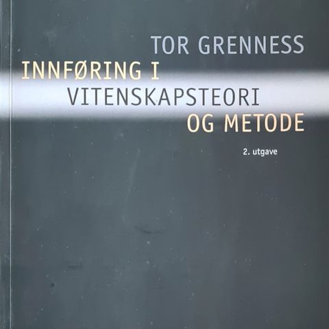 Innføring i vitenskapsteori og metode