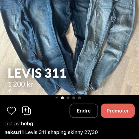 Levis 311 shaping skinny