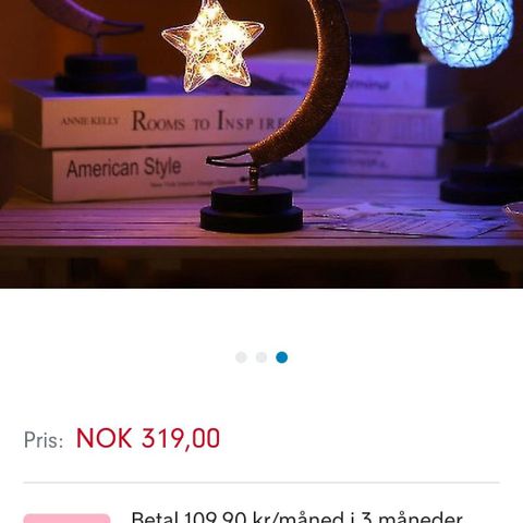 Home dekor led slynge lampe