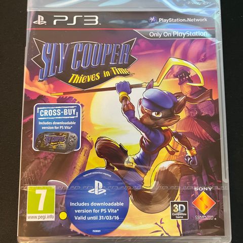 Sly Cooper: Thieves in Time Ps3 Playstation 3 NY FORSEGLET