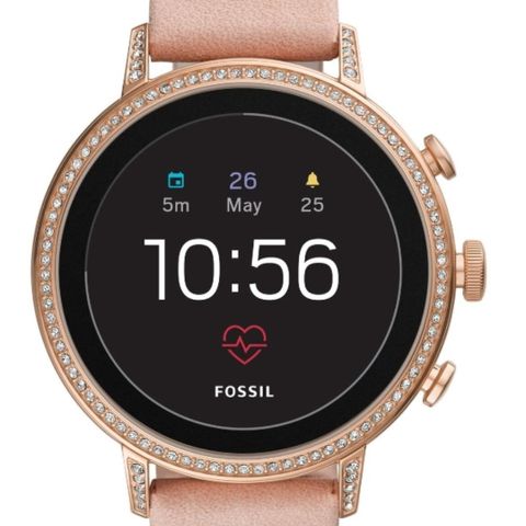 Fossil smart klokke Q venture gen. 4 med wear OS rosegold trådløs betaling!