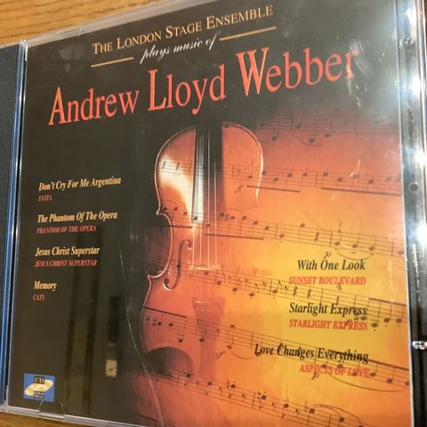 ANDREW L WEBBER Cd Plate The London Stage Ensemble.The phantom of The Opera