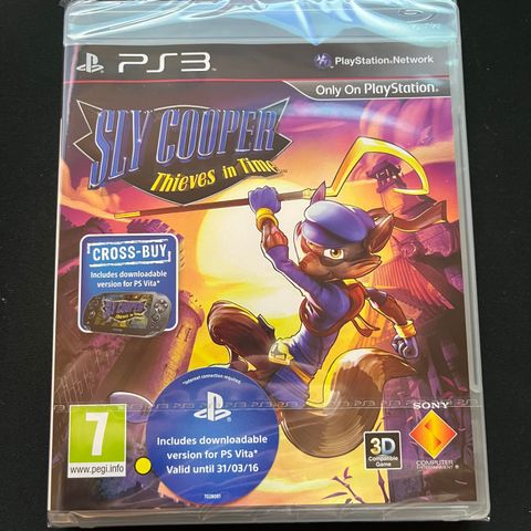 Sly Cooper: Thieves in Time Ps3 Playstation 3 NY FORSEGLET