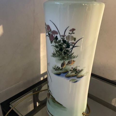 Porselen vintage lampe