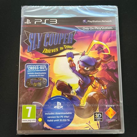 Sly Cooper: Thieves in Time Ps3 Playstation 3 NY FORSEGLET