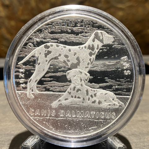 2021 Croatia Autochthonous Croatia Series - Dalmatian Dog 1oz silver BU