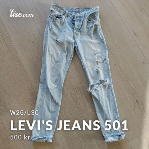 Levi's 501 skinny jeans W26/L30