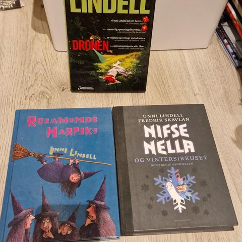 3 bøker fra Unni lindell