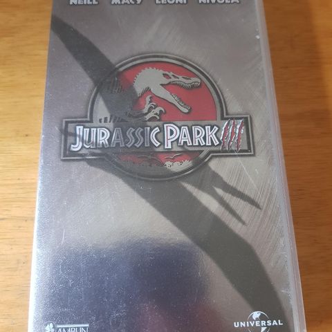 Jurassic Park 3 Vhs