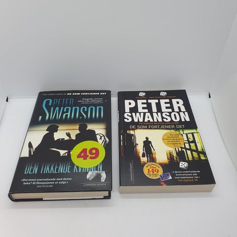 De som fortjener det og Den tikkende kvinnen - Peter Swanson