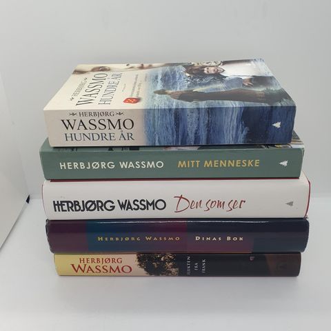 5 stk Herbjørg Wassmo bøker