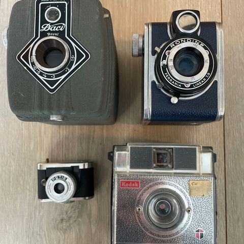 Fire flotte kameraer til hylla?