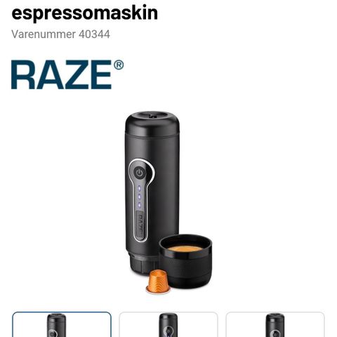 Bærbar espresso maskin for kapsler!BILLIG!