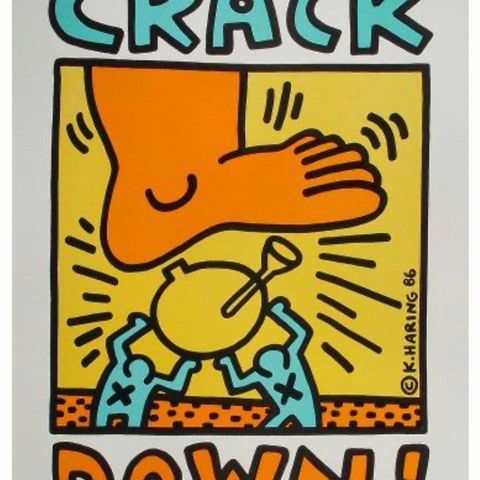 Keith Haring - Crack Down (Plakat/ poster)