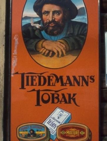Tiedemanns  tobak emaljeskilt ønskes kjøpt