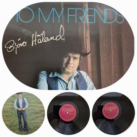 BJØRO HÅLAND/TO MY FRIENDS 1979 - VINTAGE/RETRO LP-VINYL (ALBUM)